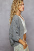 Crochet Woven Cardigan Top