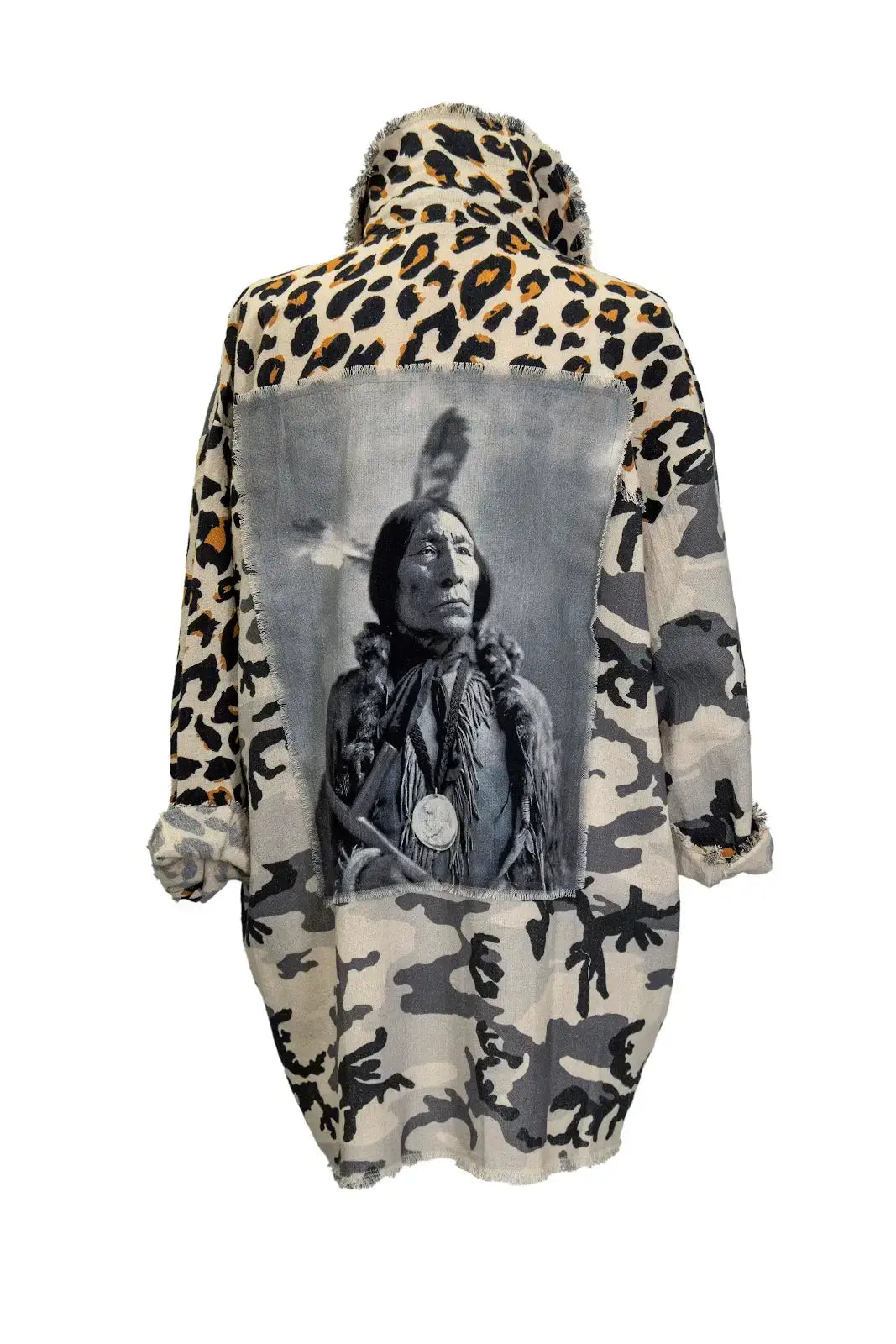 Shacket in Leopard/Camo/Native American