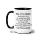 The Fuckening Coffee Tea Mug Printed Swear Mug Adult Humor: Red Handle