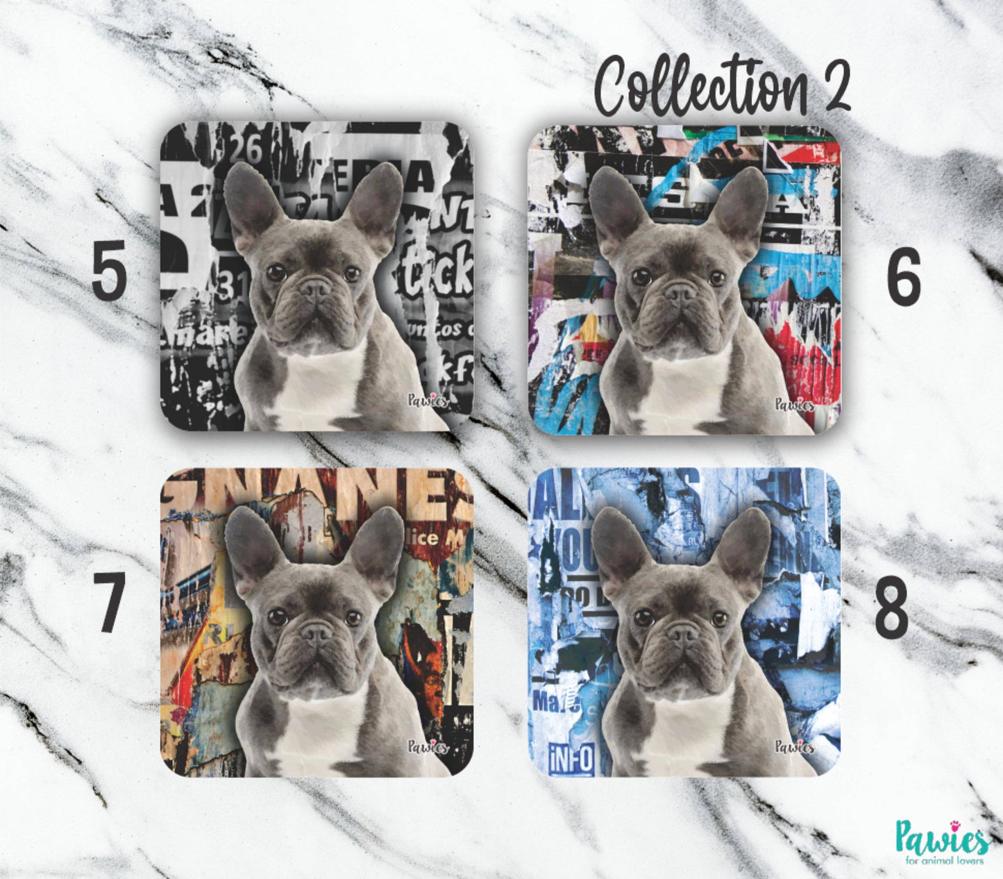 French Bulldog Set of 4 Coasters