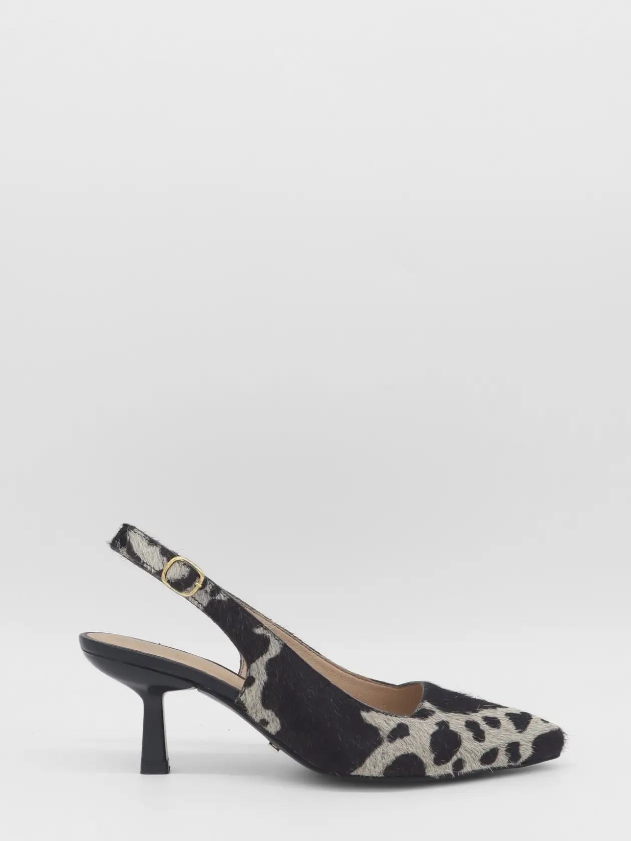 Stivali Flatirion Black Cow Print