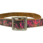 Pink Rockstar Leather Belt