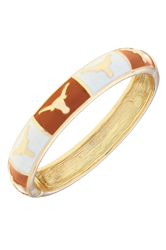 Texas Longhorns Sculpted Enamel  Bangle