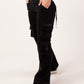 Boot cut Corduroy Pants Black