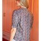 Smocked Short Puff Sleeve Floral Top