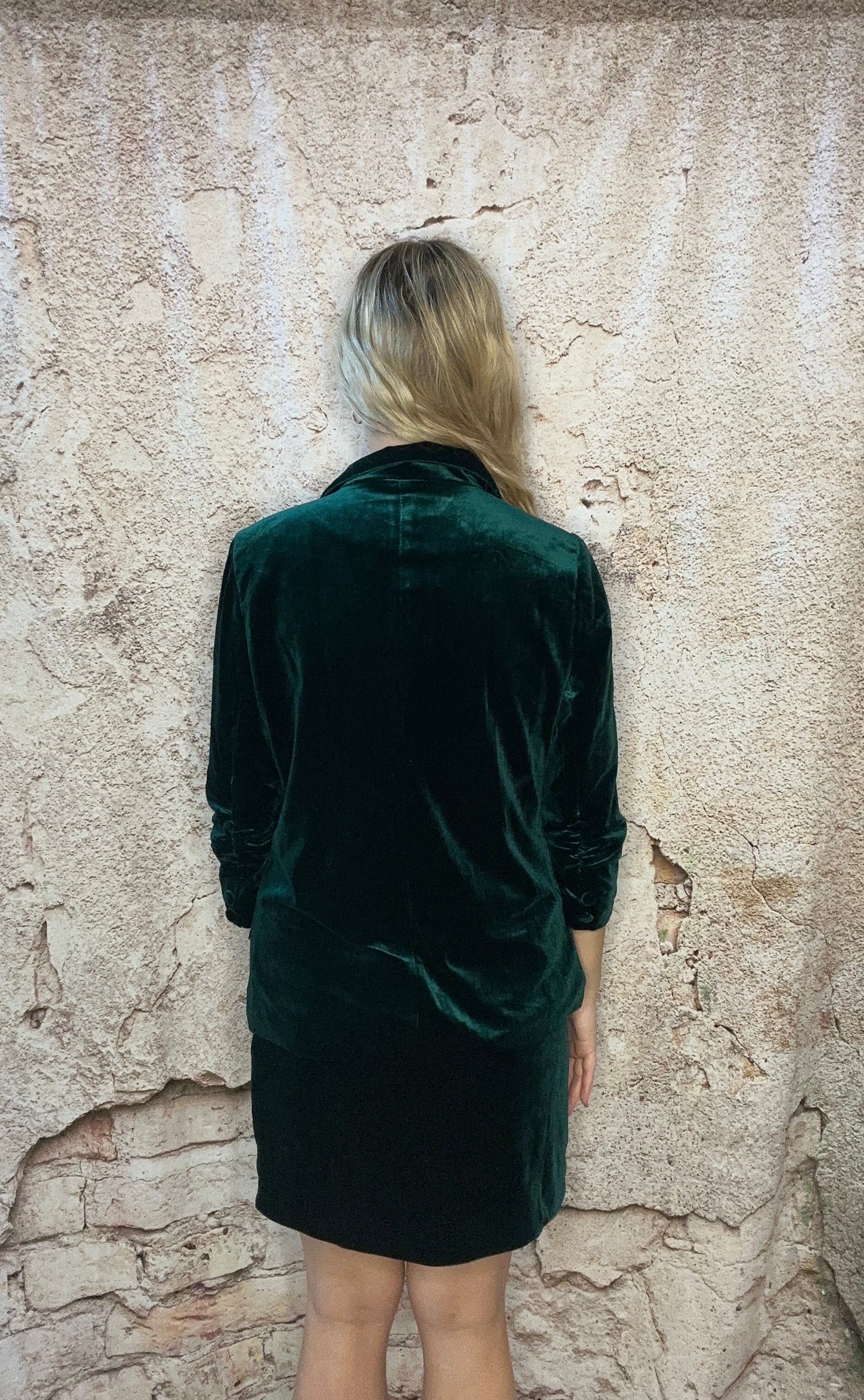 Hunter Green Velvet Mini Skirt Large Hunter Green Velvet Mini Skirt Large