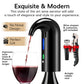 Electric Wine Aerator Dispenser - Portable Wine Accessory: Black