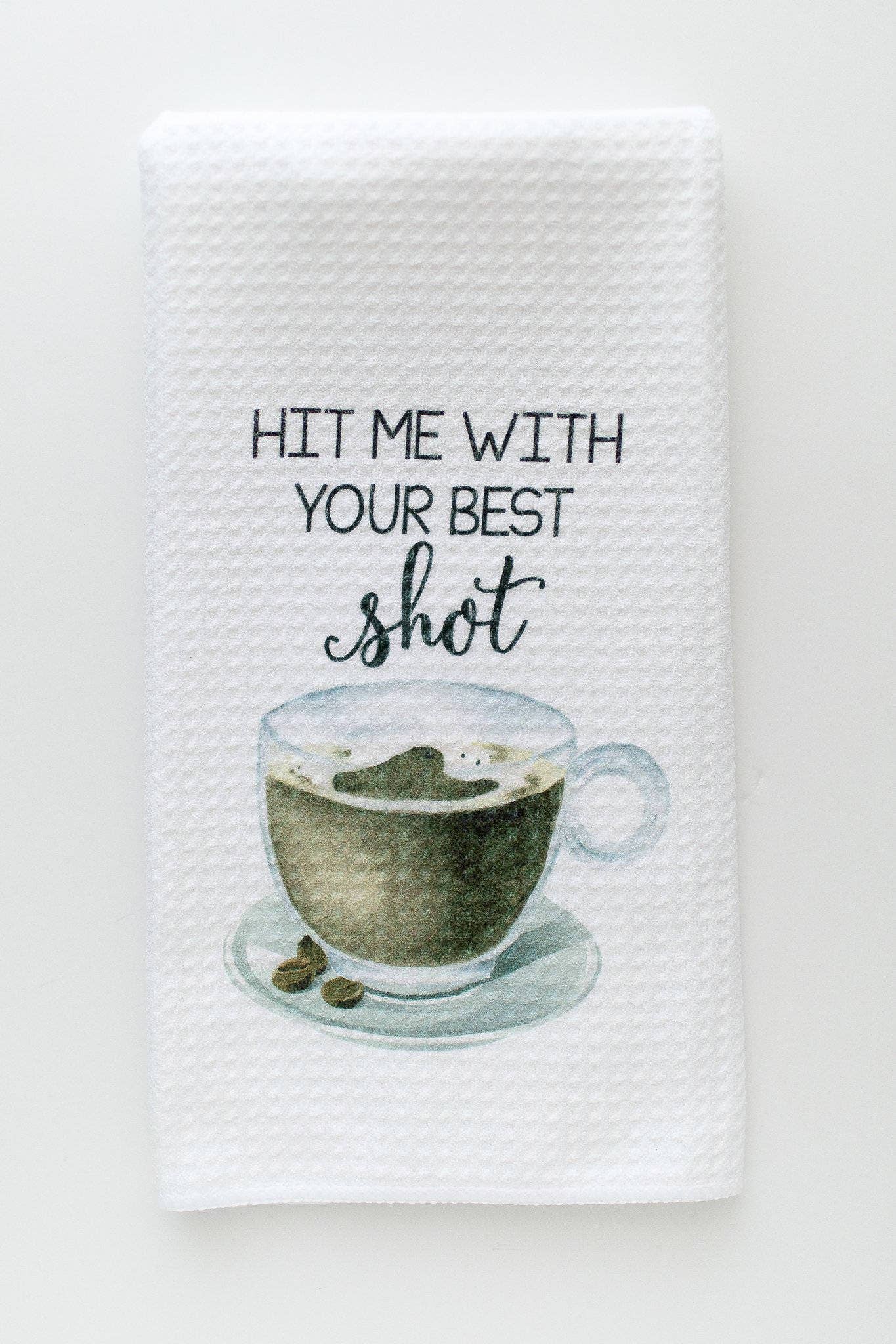 Coffee Lover Funny Kitchen Towels: Better Latte