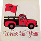 Texas Tech Flag Truck Tea Towel