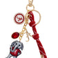 Alabama Crimson Tide Cluster Bag Charm in Crimson