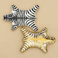 Zebra Print Ceramic Decorative Trinket Dish BLACK