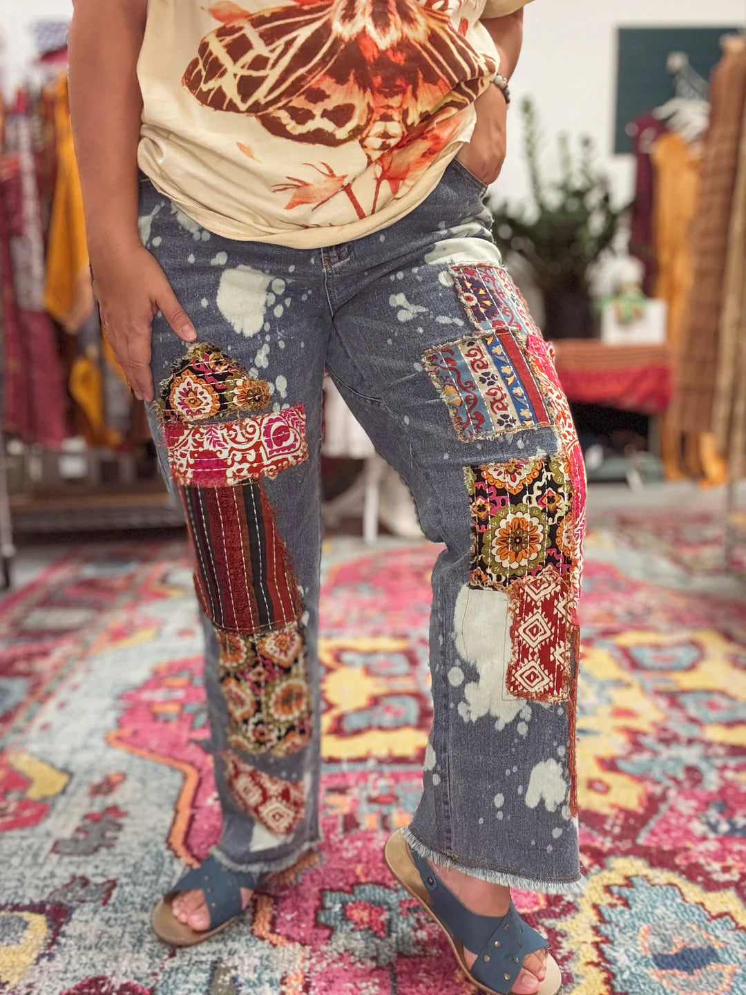 Kantha Sunrise Jeans Large/X-Large