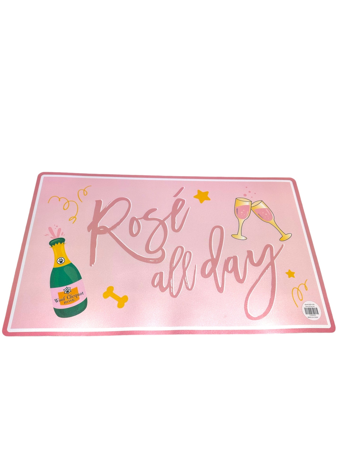 Rosé All Day Pet Placemat