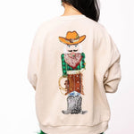 Beige Cowboy Nutcracker Sweatshirt