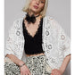 Crochet Woven Cardigan Top