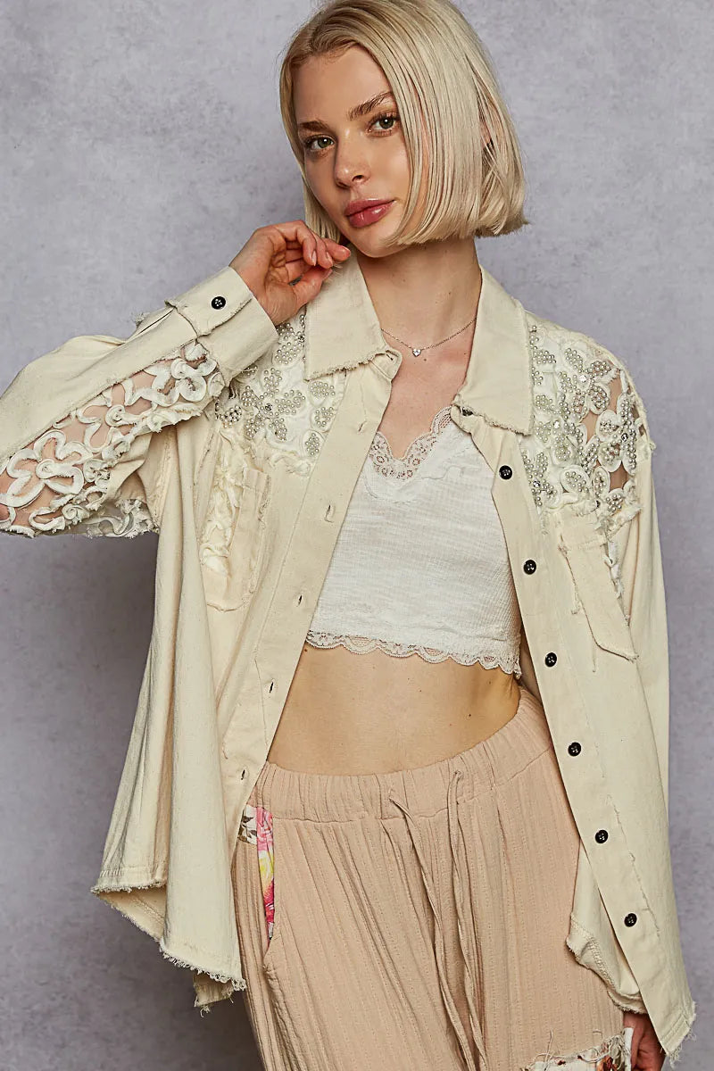 Oat Milk Button Down