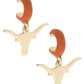 Texas Longhorns Logo Huggie Hoop Earrings