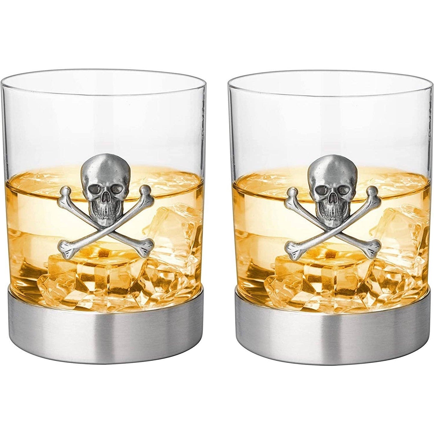 Skull Whiskey Glasses 11oz