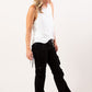 Boot cut Corduroy Pants Black