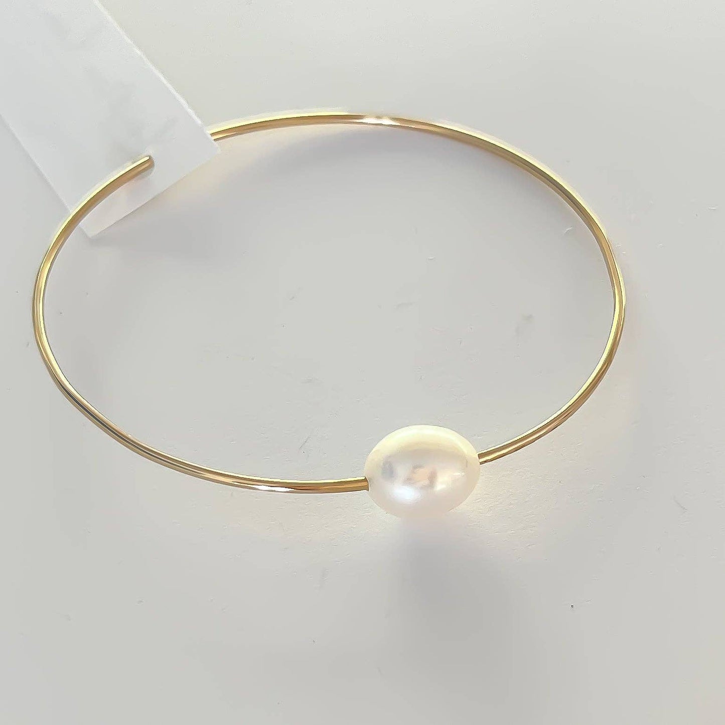 Pearl Bangles - Gold Filled: 8 Inch