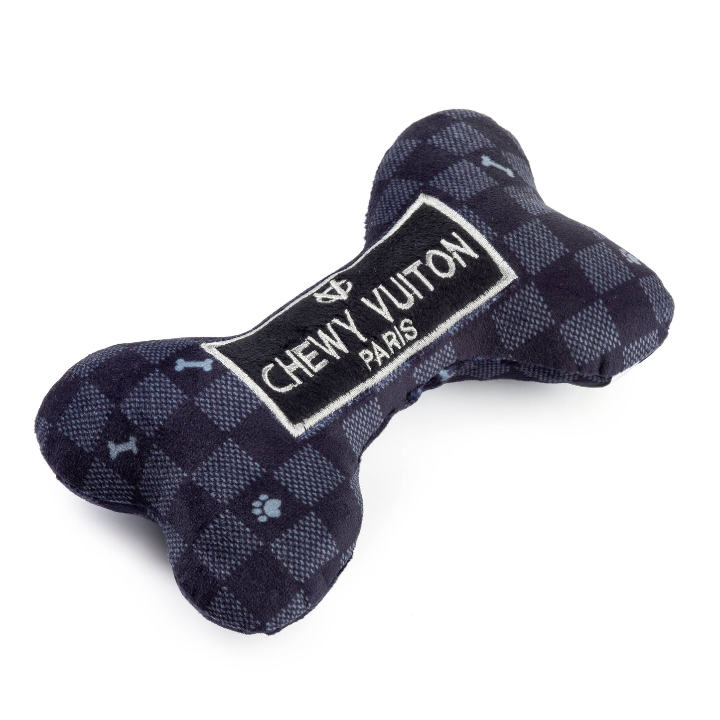 Black Checker Chewy Vuiton Bone  Small