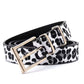 Leopard belt: White / One size
