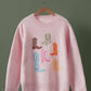 Western Embroidered Cowboy Boot Sweater
