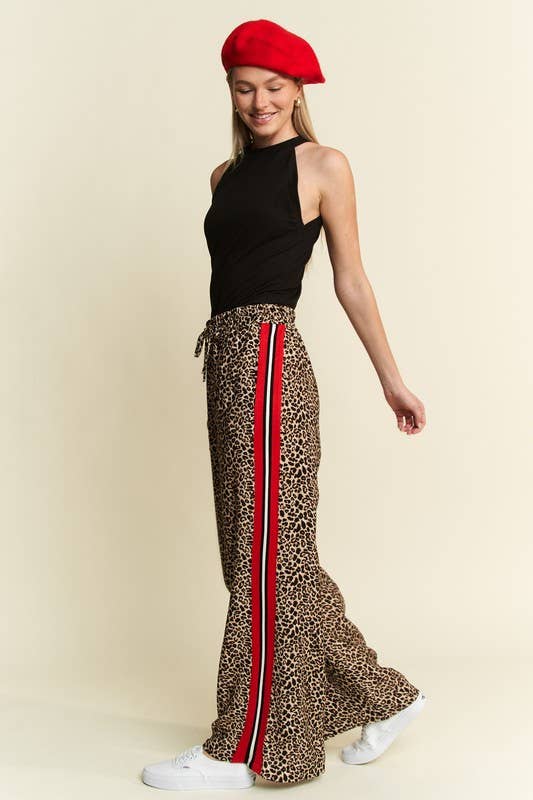 Leopard Print Trouser Pants