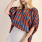 Stripe V-Neck Top