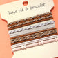 KNOT BRACELET HAIR TIES off White
