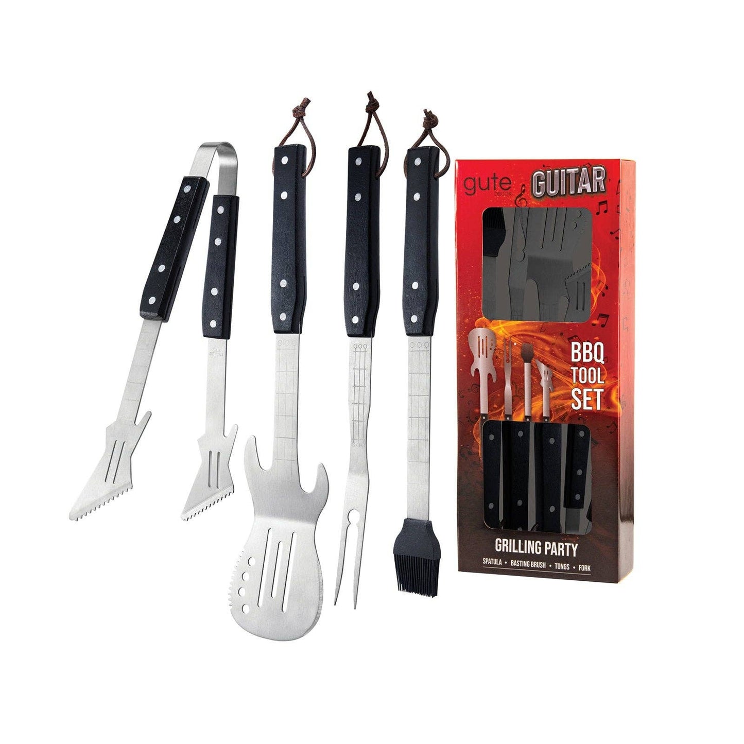 GUTE BBQ Grilling Set 4 Piece Guitar