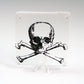 Skull Fused Glass 4" Single Coaster