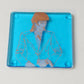 David Life on Mars Fused Glass Bar Coaster