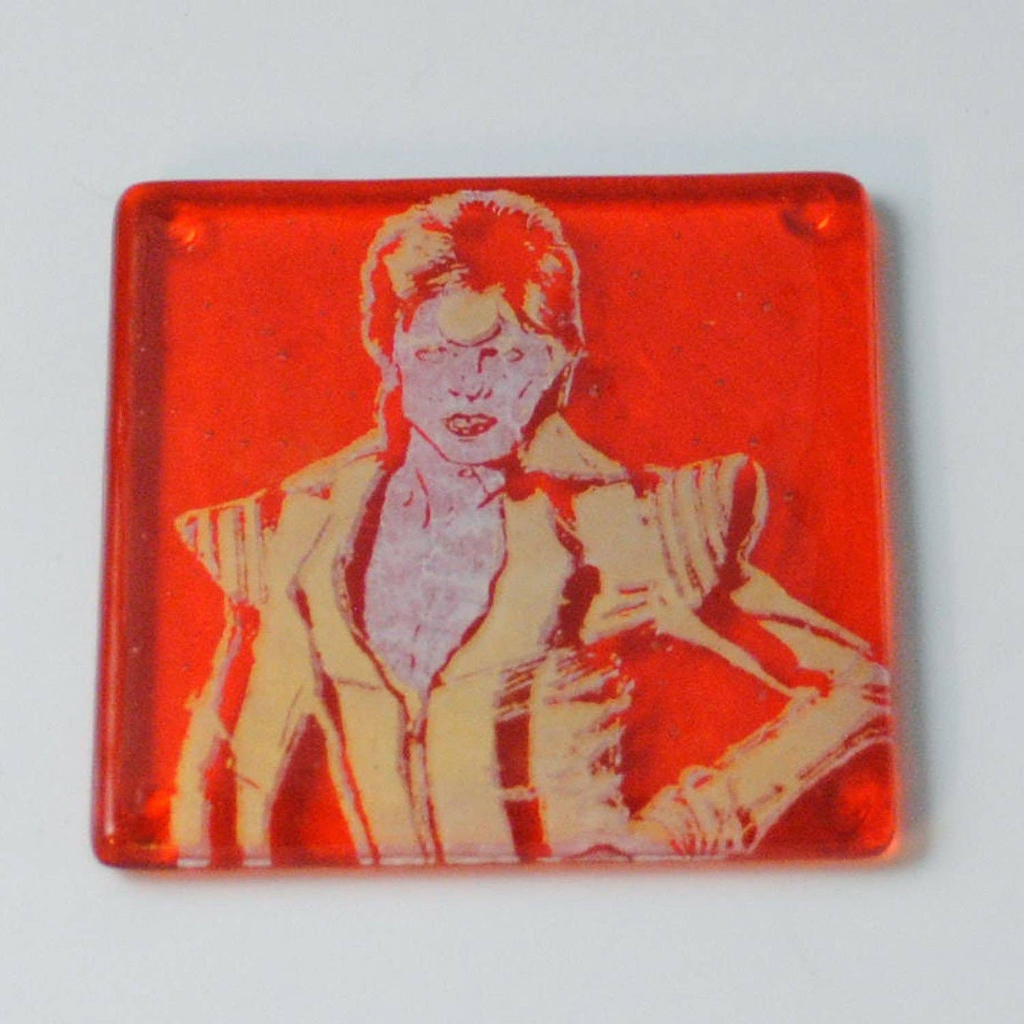 David Ziggy Stardust Glass Coaster