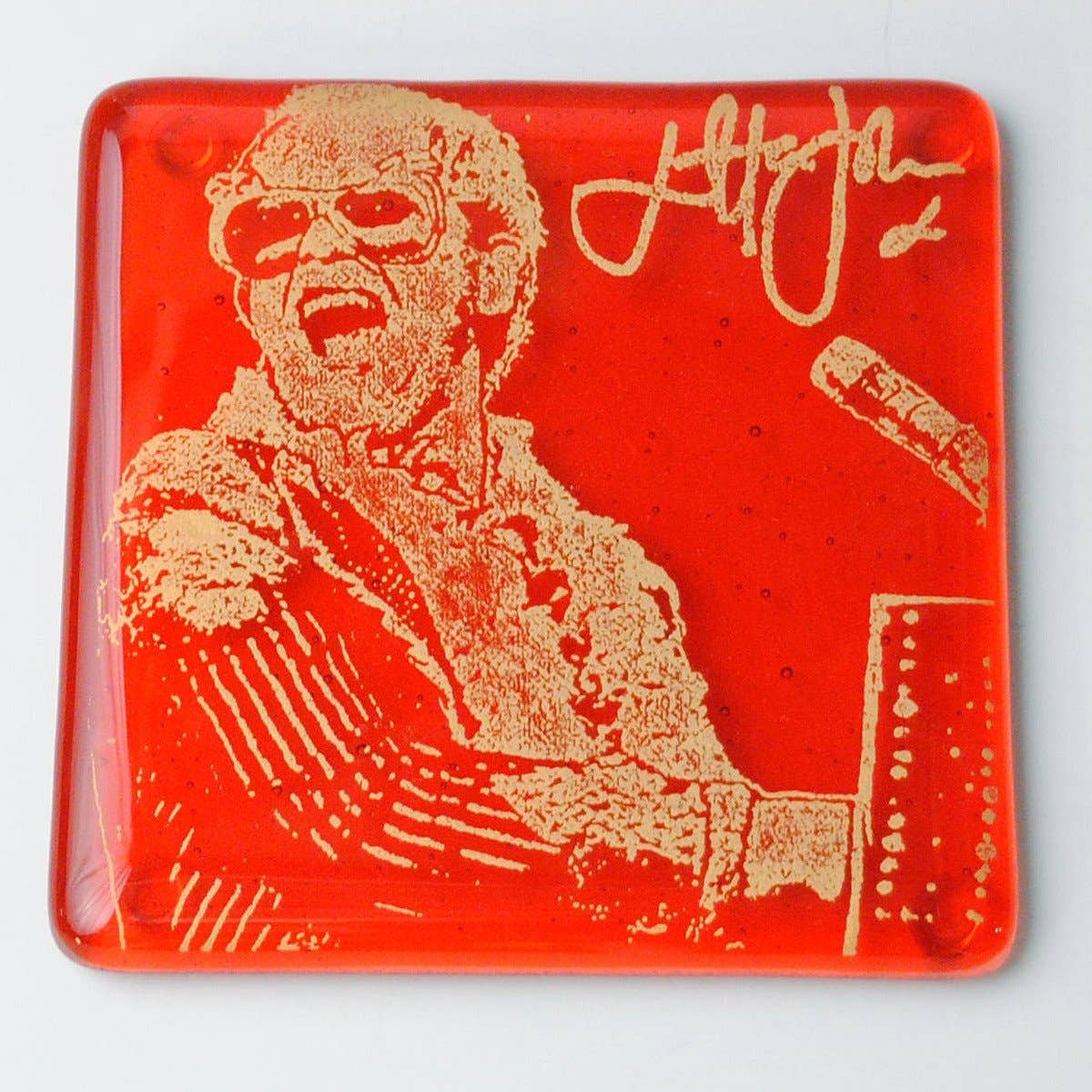 Elton Fused Glass Bar Coaster, Barware