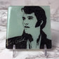 Elvis Sideburns  Handmade Glass Coaster