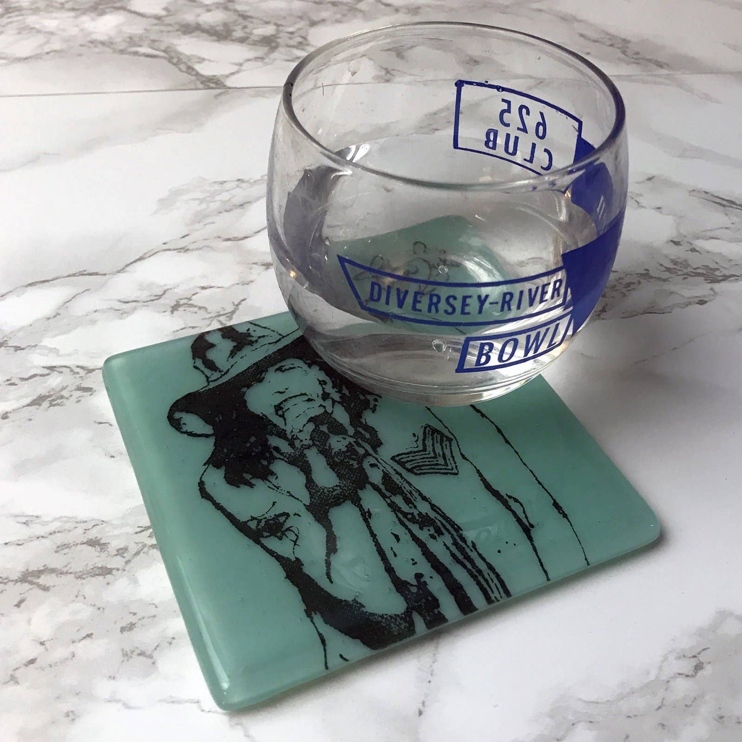 Steven T. Handmade Glass Bar Coaster