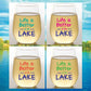 LIFE IS BETTER AT THE LAKE Wine Glasses 4PK