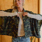 PREORDER WOMEN OVERSIZED CAPE SLEEVE DENIM TRUCKER JACKET: CAMOUFLAGE