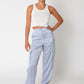 Silver Blue Cargo Pants