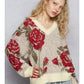 V Neck with Roses