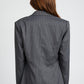 Grey Pinstripe Blazer