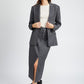 Grey Pinstripe Blazer