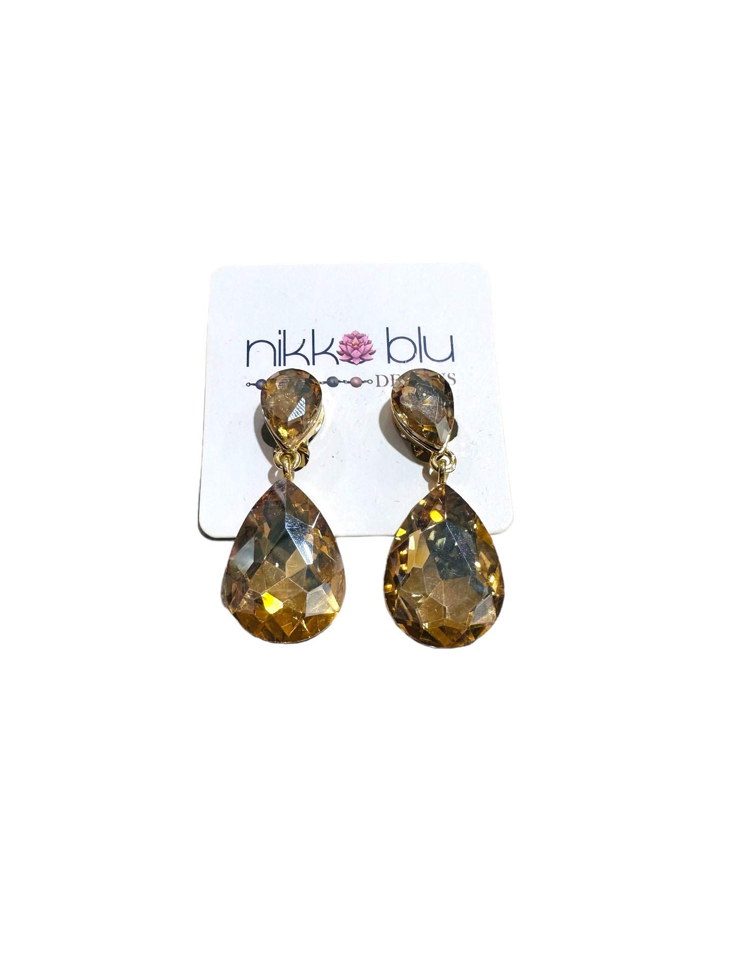 Clip on Iridescent Earrings