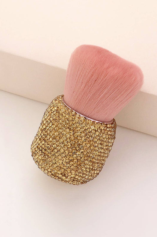 Crystal Make Up Brush: Gold