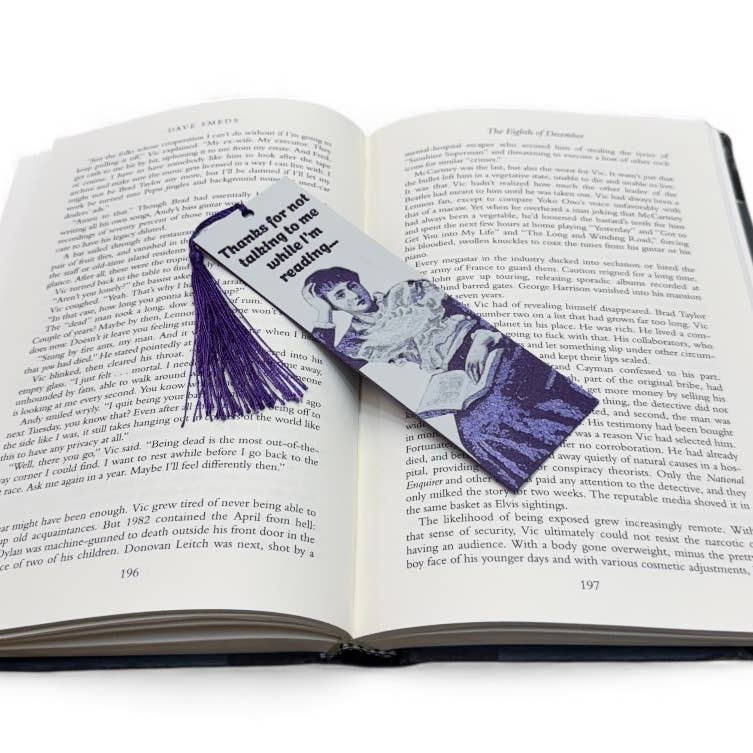 Thanks For Not Talking To Me While I'm Reading 3D Bookmark