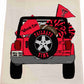 Texas Tech Tailgate Jeep Tea Towel