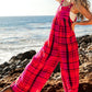 Colorful Plaid Overalls