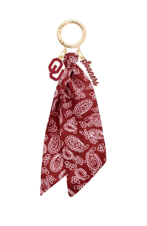 Oklahoma Sooners Logo Bandana Bag Charm