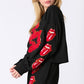 Rolling Stones Crop Sweatshirt